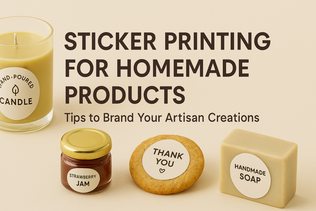 sticker printing for homemade products