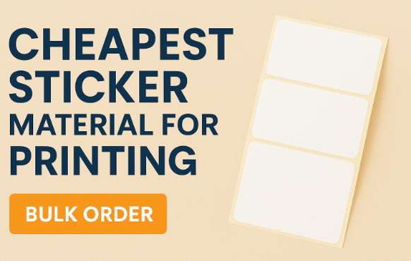 cheapest sticker material for bulk printing